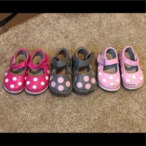 Lot of 3 puddle jumper shoes